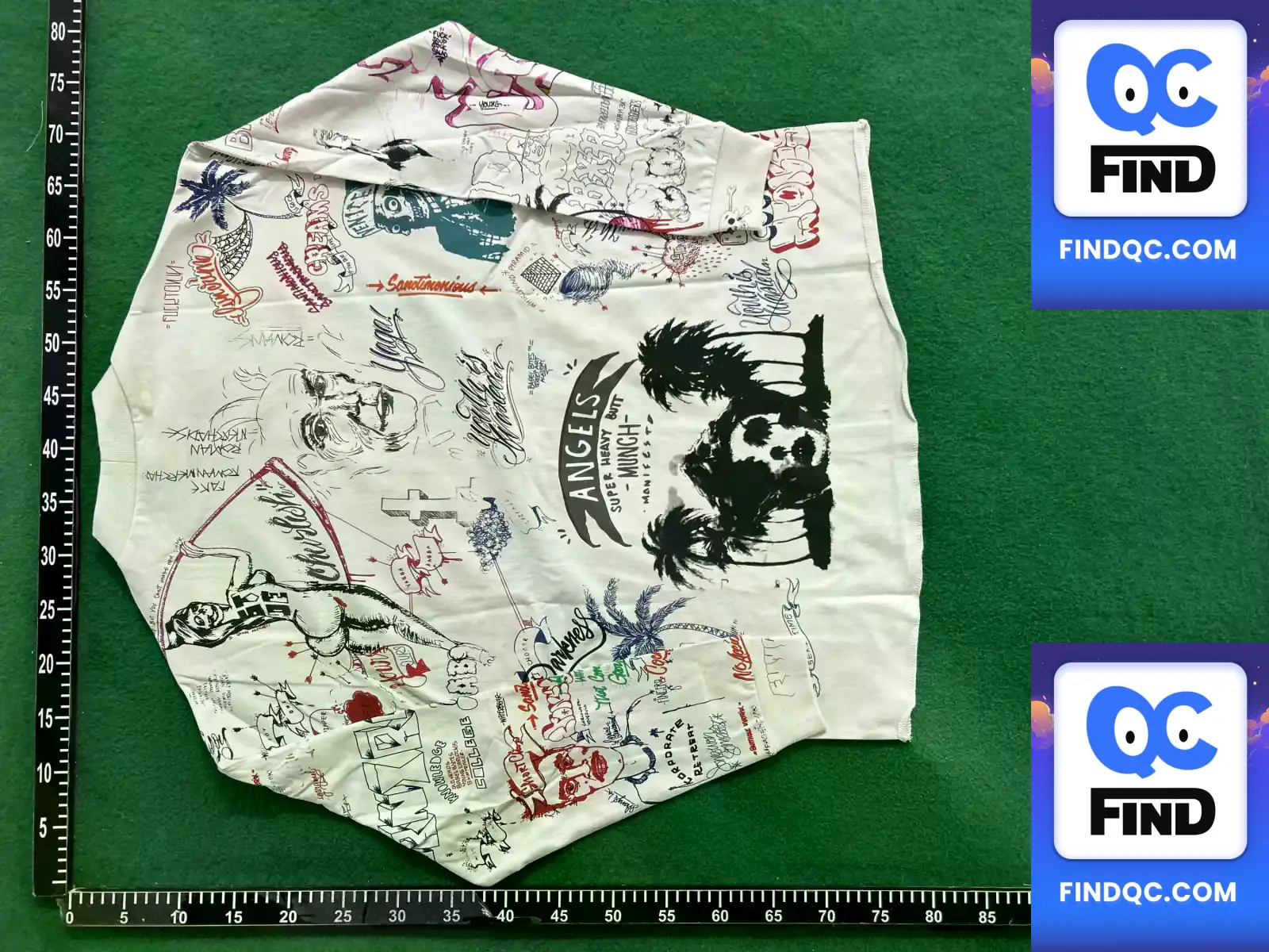 24SS Hip-Hop American Fashion Brand Retro Washed Old Graffiti Casual Loose Round Neck All-Match Long Sleeve T-Shirt for Men and Women
