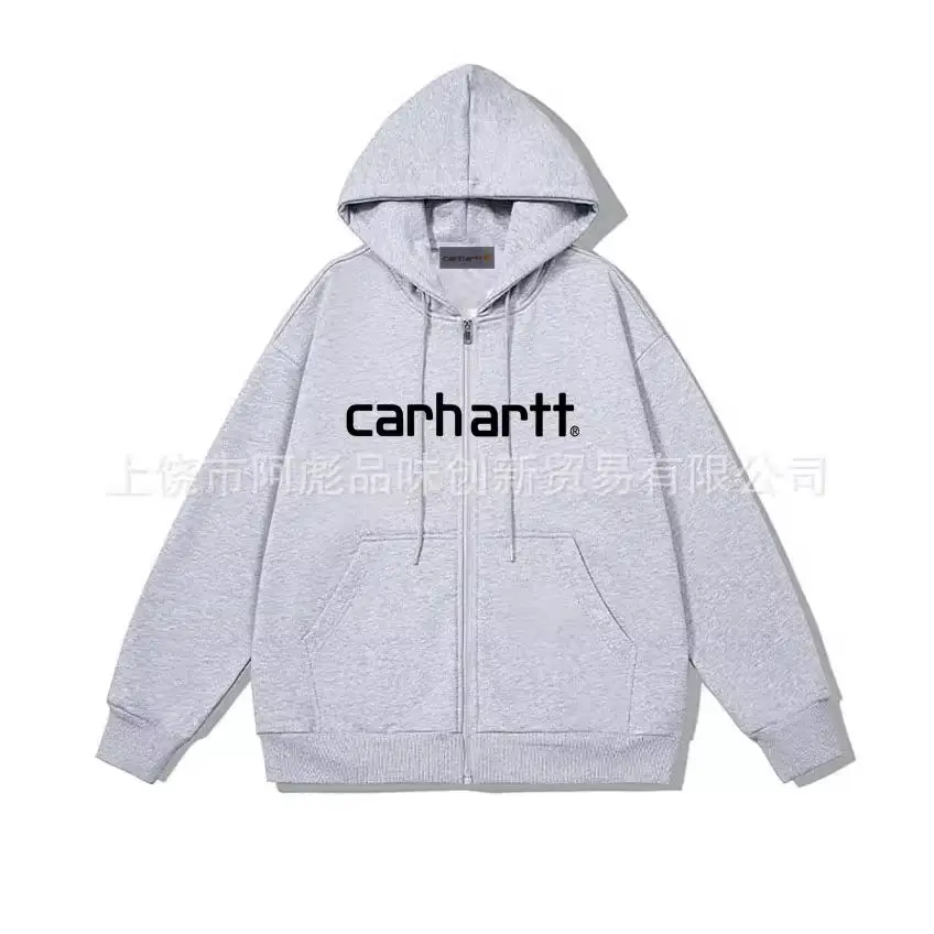 Xiyin Amazon specializes in European and American fashion brand carhartt new fleece-lined zipper hooded sweater men's and women's zipper shirt