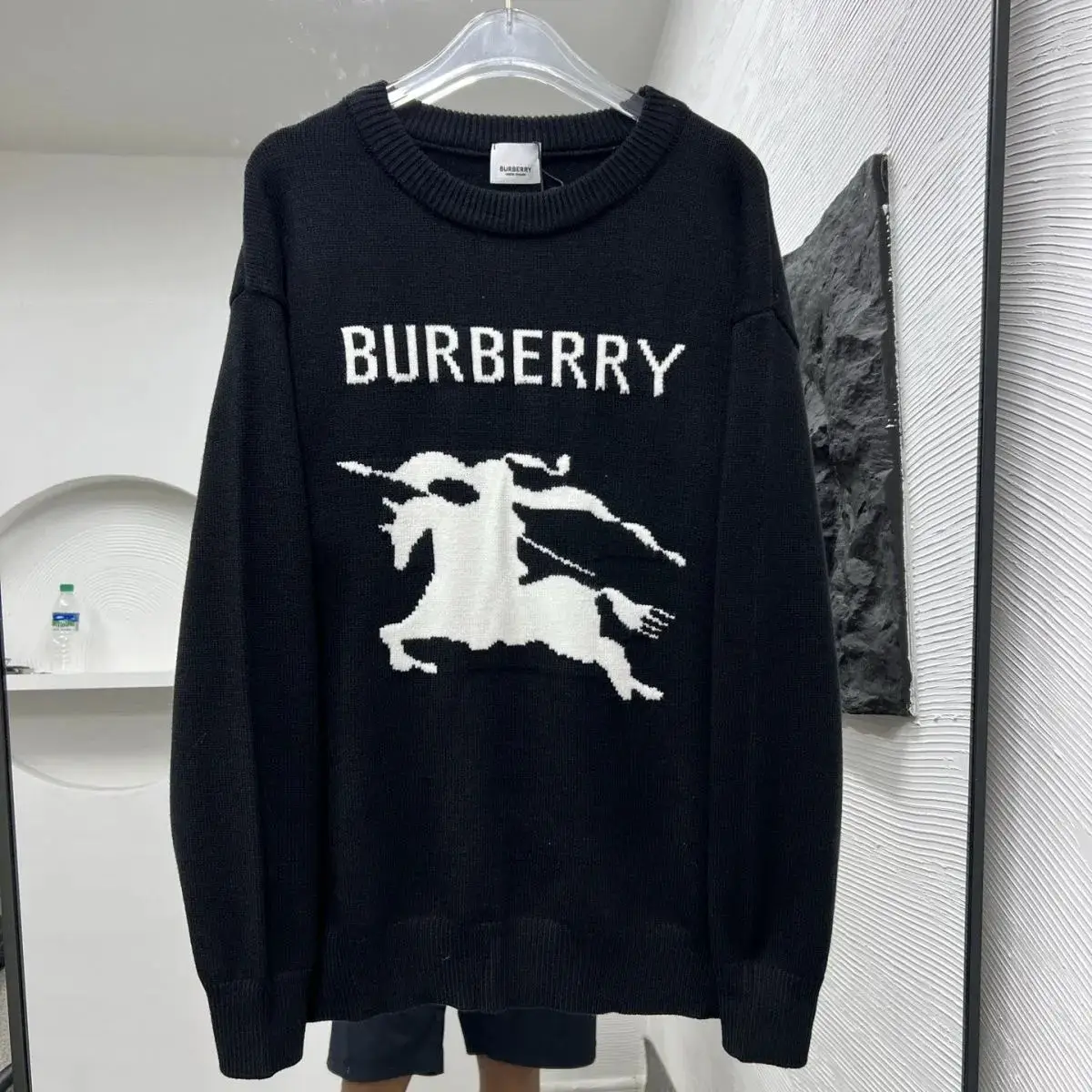 Burberry Knight Print Knit Sweater
