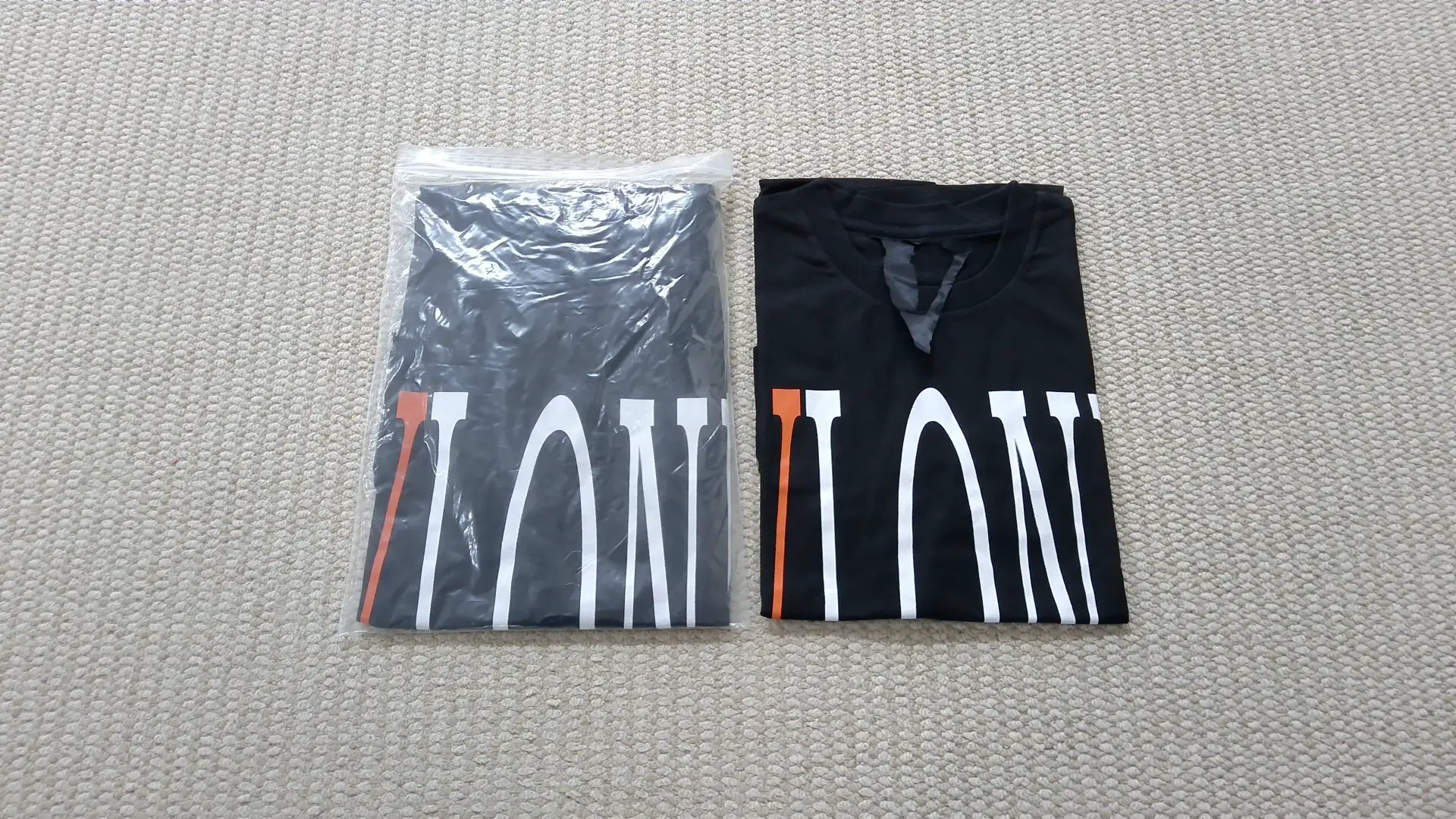 In stock Hellvlonestar orange logo big V classic Staple short sleeved TEE