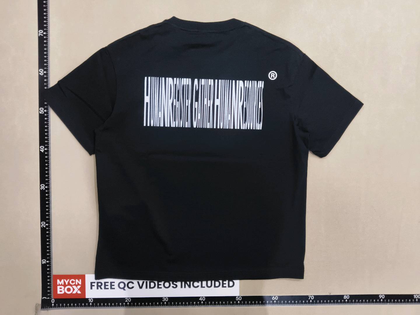 Human Register “Code” Tee / Human Registration Barcode Short Sleeve QC