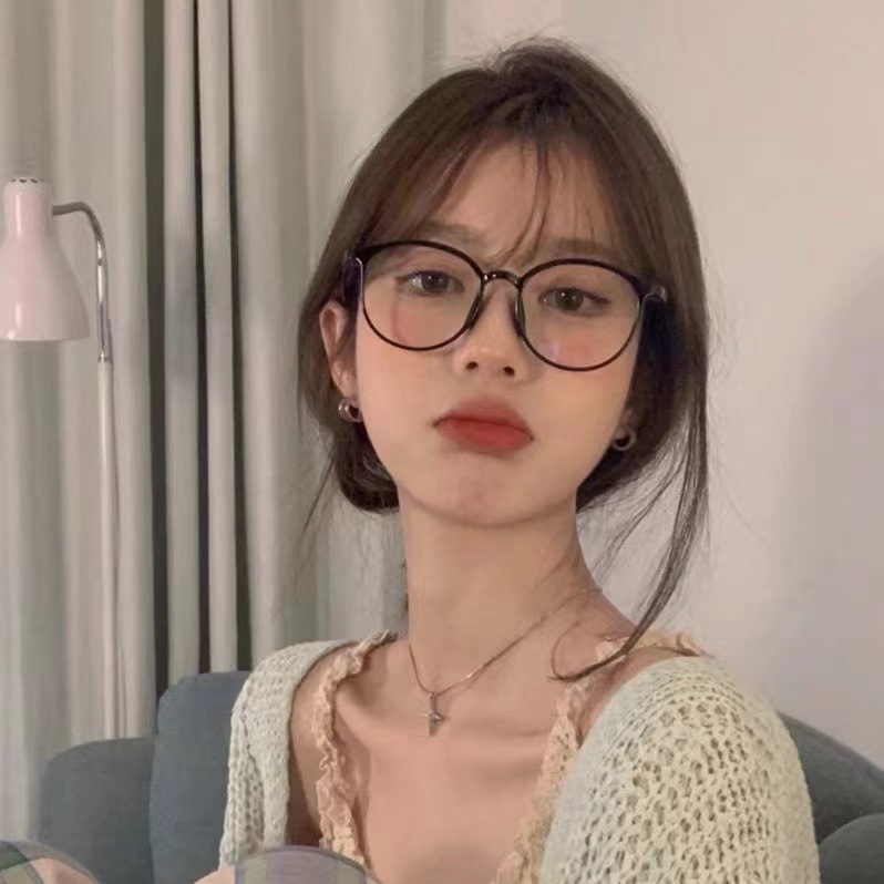 Explosive cross-border small round frame trend retro myopia frame glasses women's anti-radiation anti-blue light computer eye protection glasses