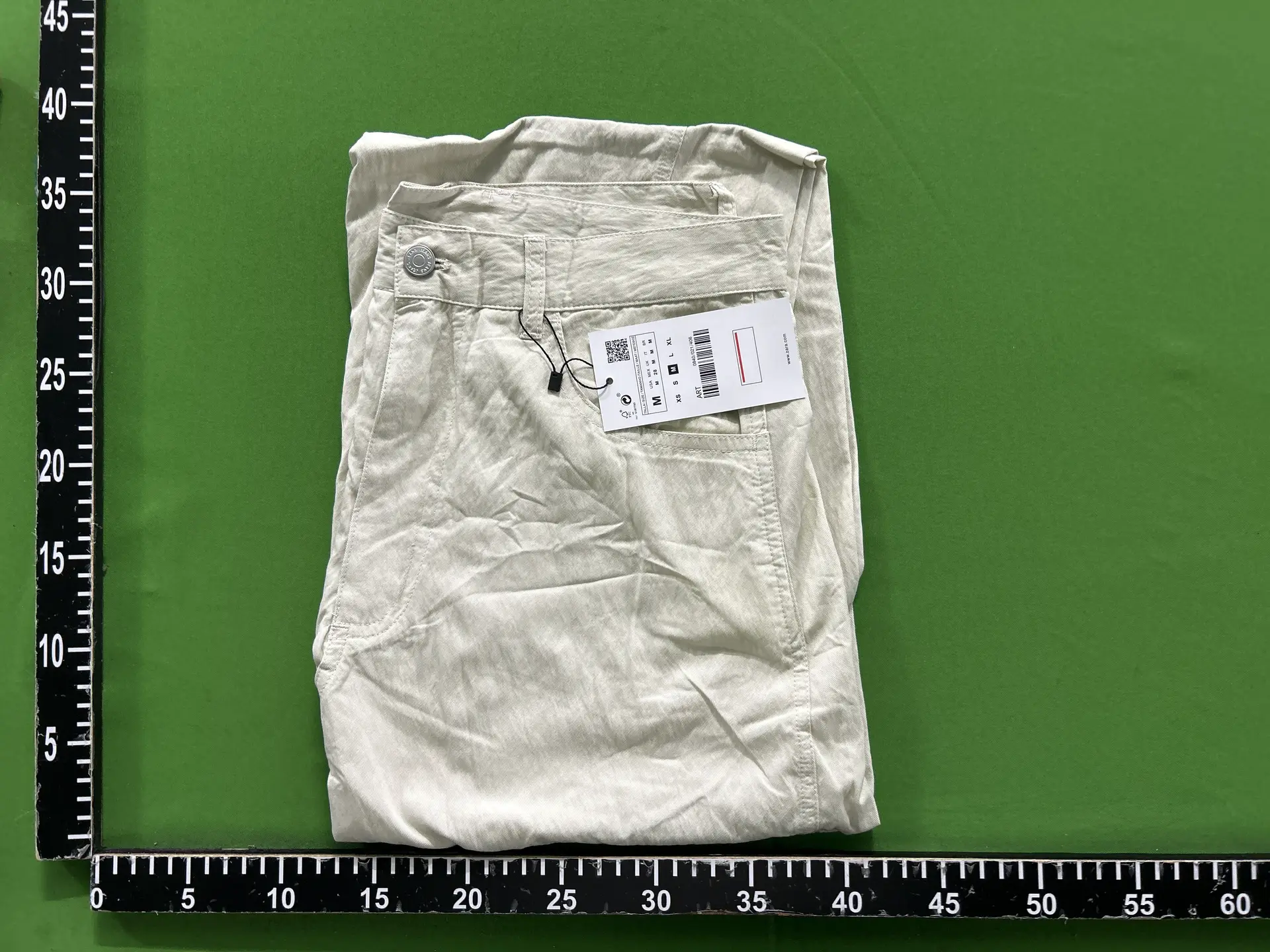 Cabinet 329! ZA autumn new men's clothing simple loose curved technology fabric casual pants 8574340 800