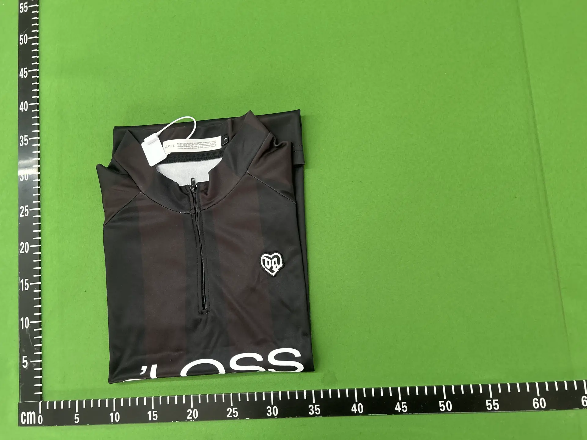 G'Loss Jersery by Ecco2K Slim Fit Retro Printed Embroidered Zip-Up Stand Collar Jersey