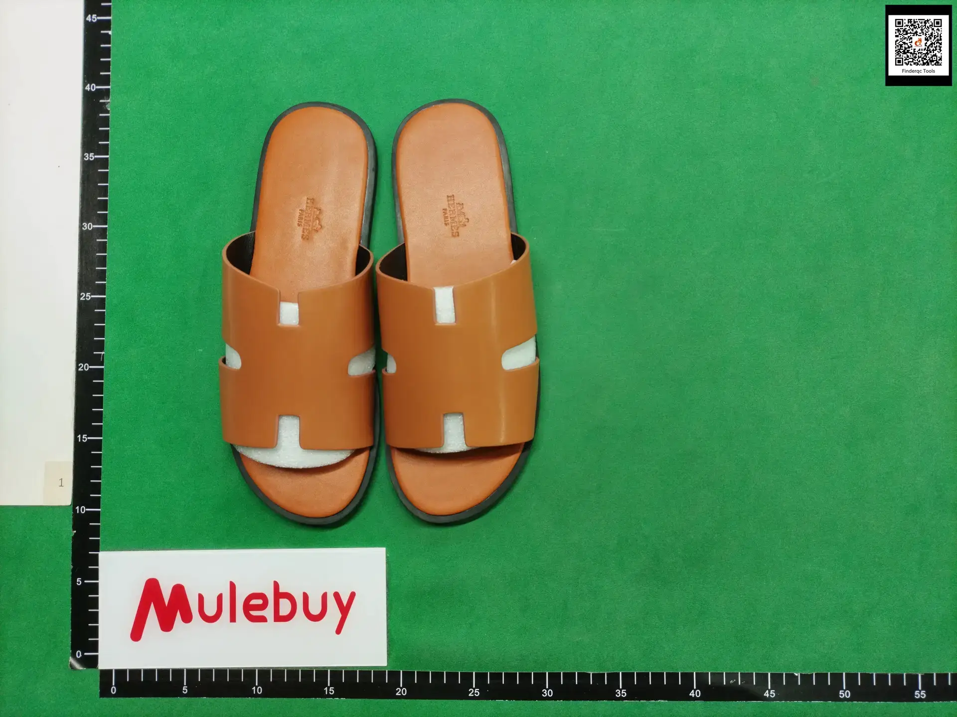 Hermes Oran Sandal Tan Leather