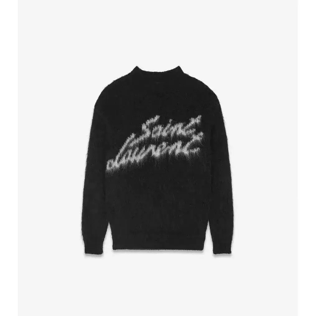 Saint Laurent Black Mohair Sweater