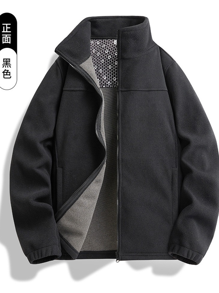 Fleece Coat Men's Outdoor Heat Storage and Cold-resistant Autumn and Winter New Fleece Coat Women's Thickened Charge Inner Liner