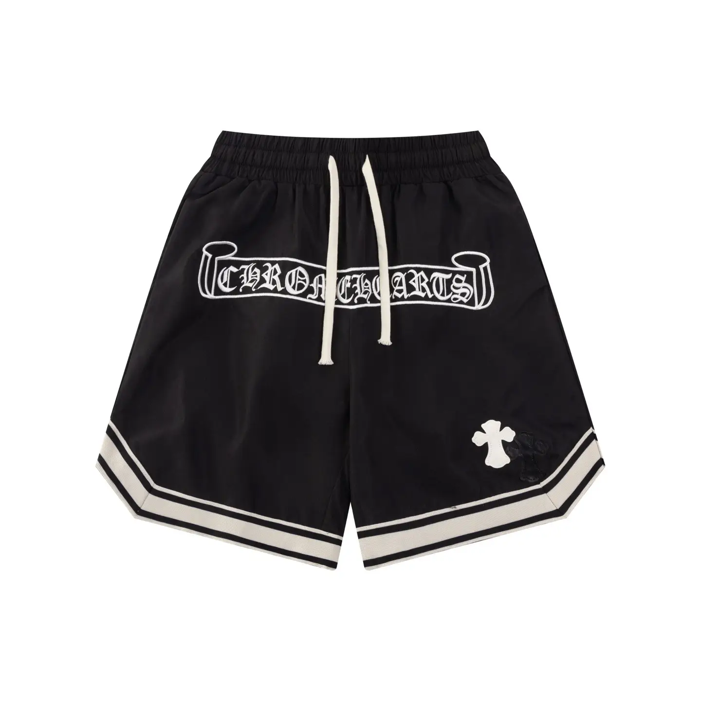 High Version Ch Crojia 25 Summer New Logo Embroidered Casual Shorts Couple Style Versatile Luxury Trendy Five-Point Pants