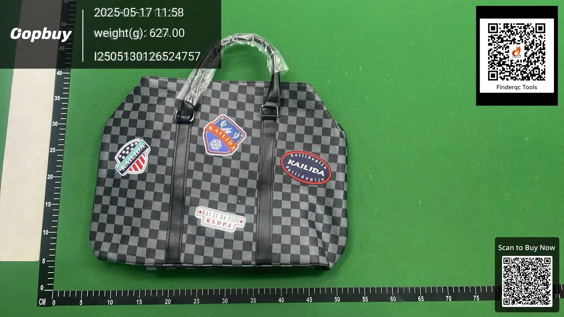 Cross-border wholesale checkered classic large capacity color map travel bag fitness bag business trip luggage bag waterproof storage bag