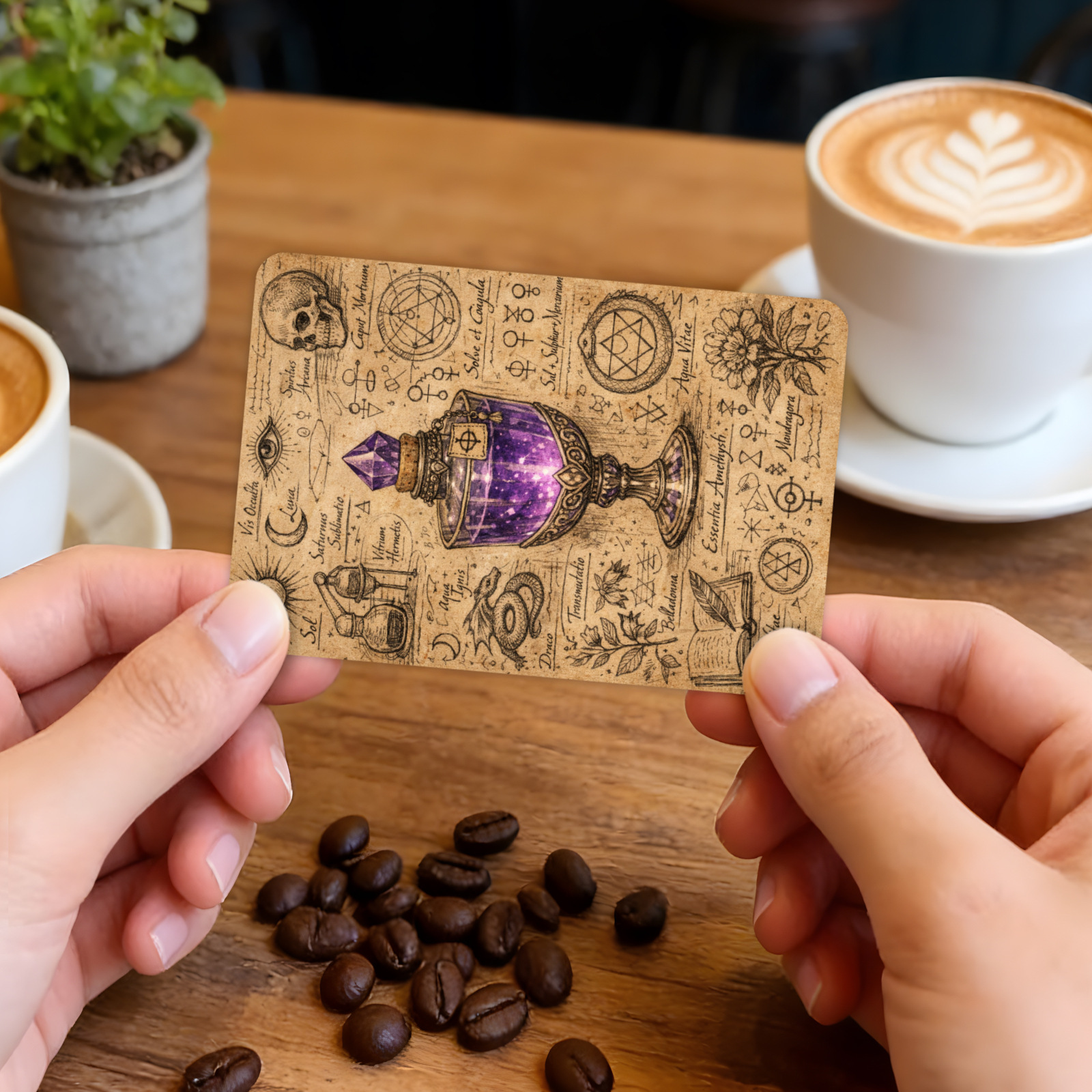 Cross-Border 36-Piece Set of Vintage Magic Potion Bottle Cards, Vintage-Style Mysterious Witch Potion Bottle Decorative Small Cards Wholesale