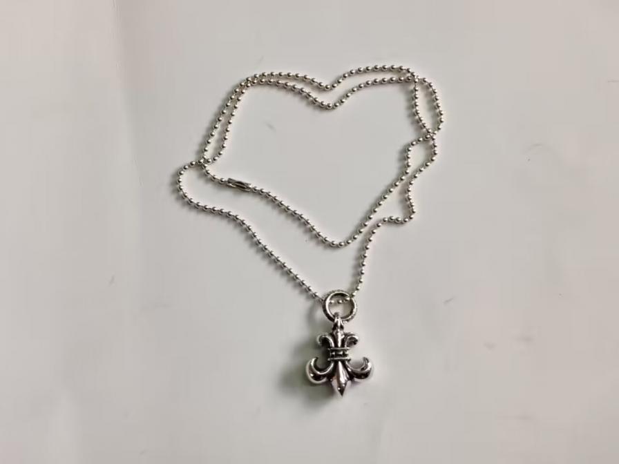 Chrome Hearts Fleur de Lis Pendant Necklace QC