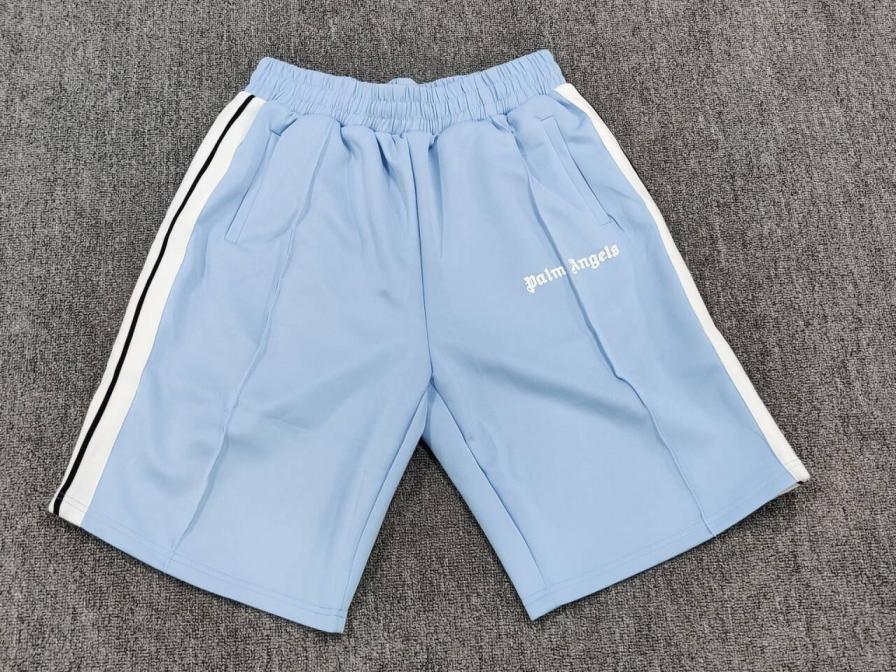 Palm Angels Light Blue Track Shorts QC