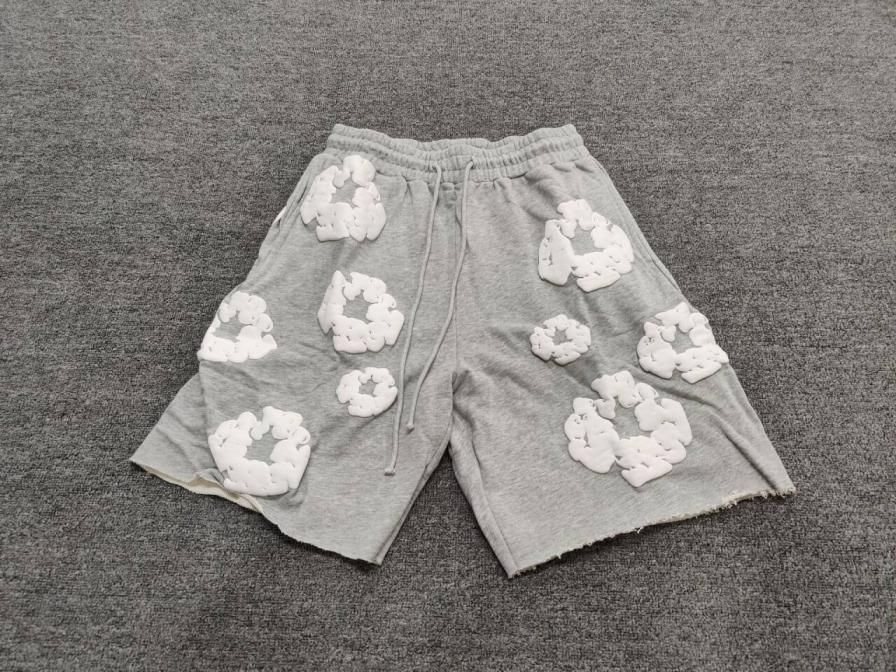 Denim Tears Grey Applique Shorts QC