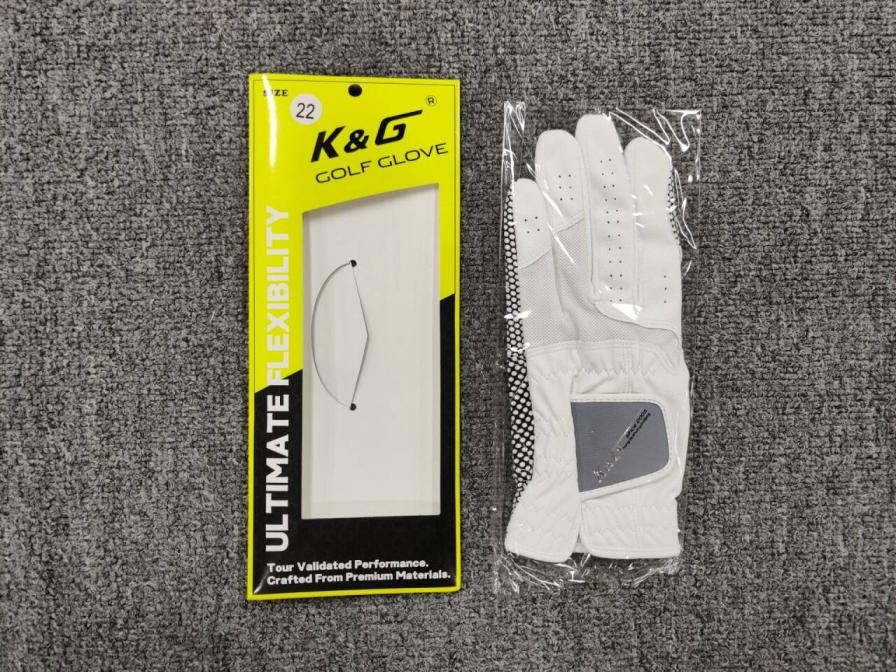 K&G Golf Glove Size 22 White QC