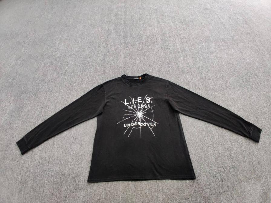 Undercover LIES Records Long Sleeve Shirt Black QC