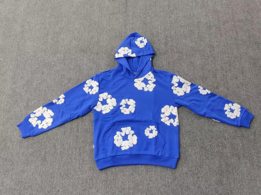 Denim Tears Blue Floral Hoodie QC