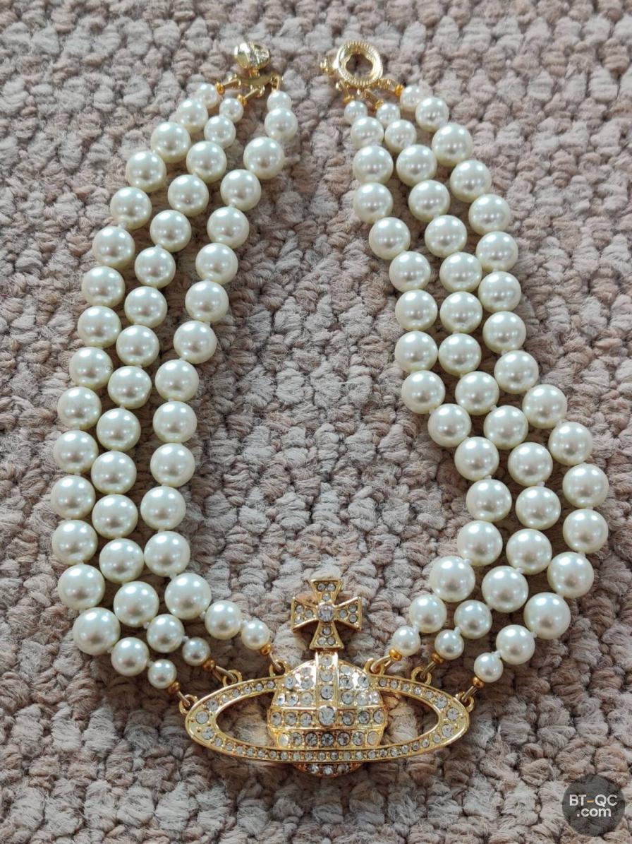 Vivienne Westwood Pearl Orb Necklace QC