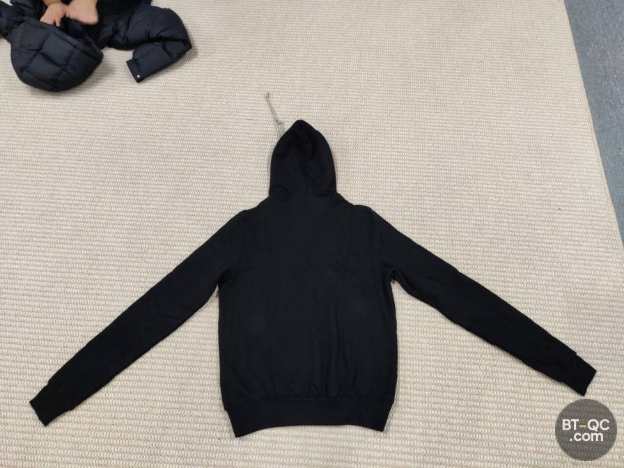 Rick Owens Black Zip Hoodie — foto QC 2