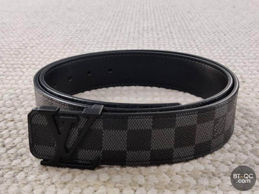 Louis Vuitton Damier Graphite LV Initiales Belt QC
