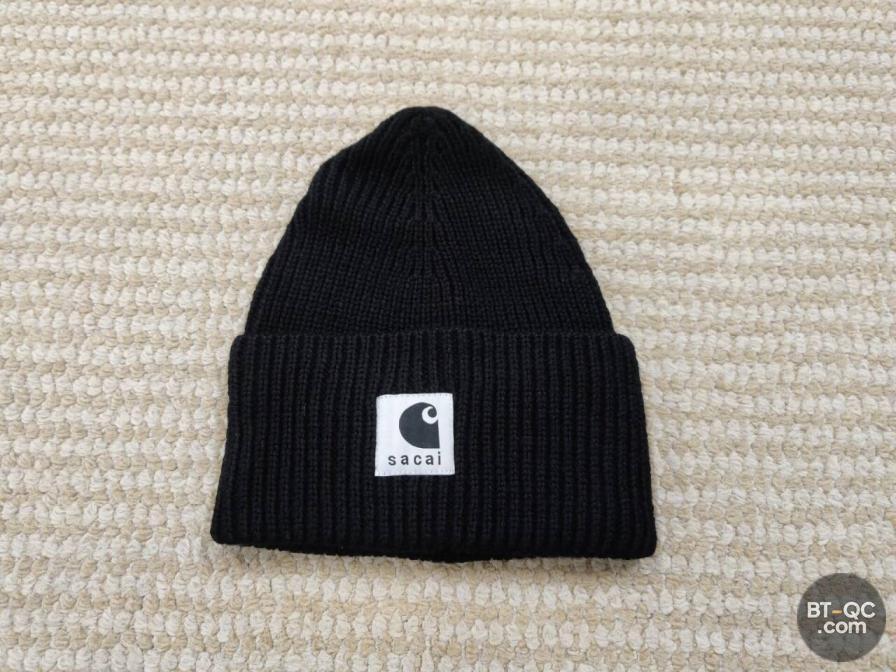 Carhartt x Sacai Beanie Black QC
