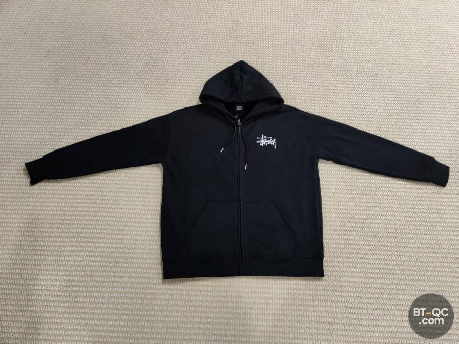 Stussy Black Zip Hoodie QC