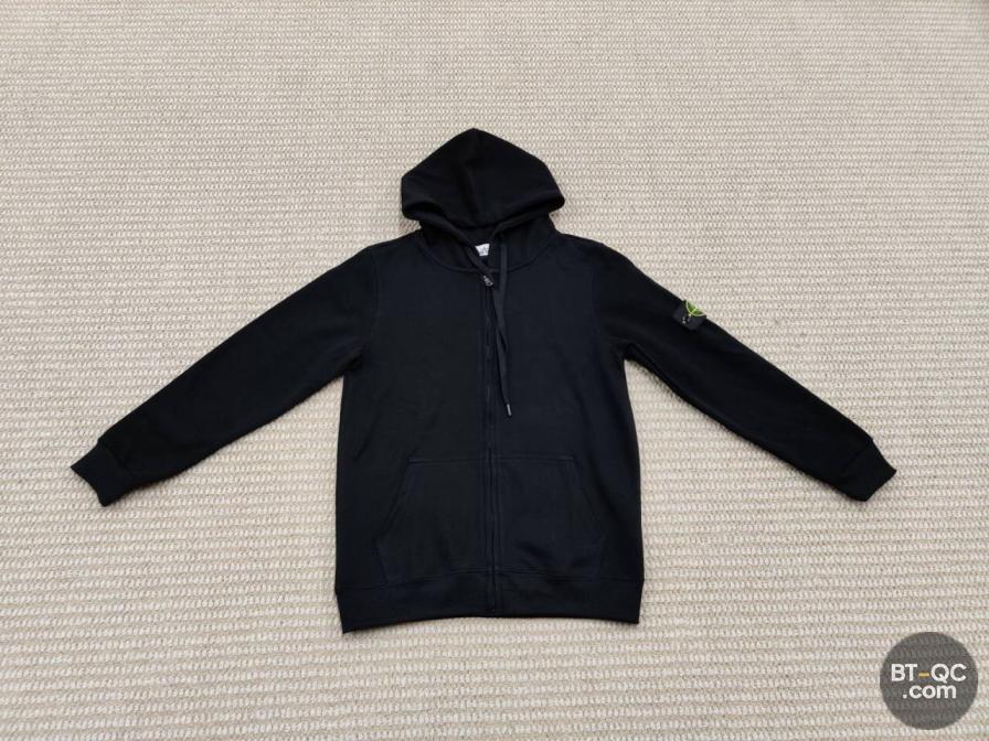 Stone Island Black Zip Hoodie QC