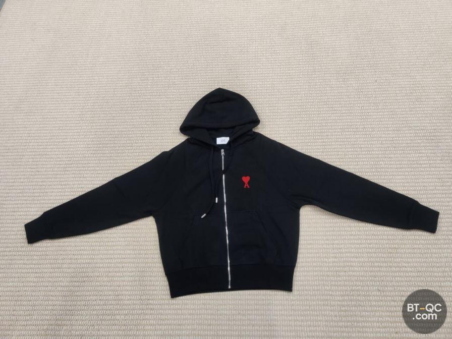 Ami Black Zip Hoodie QC