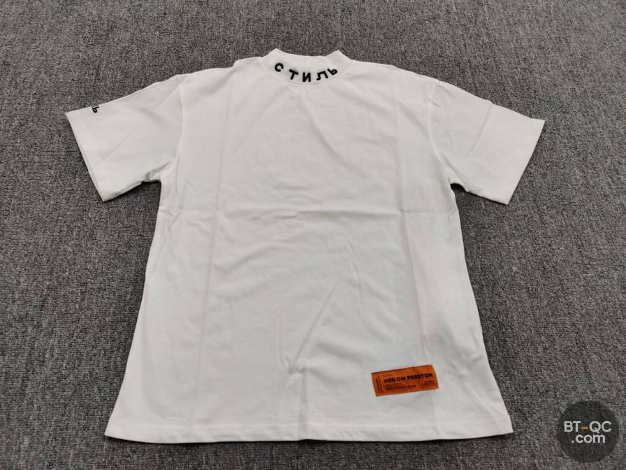 Heron Preston White Mock Neck T-Shirt QC