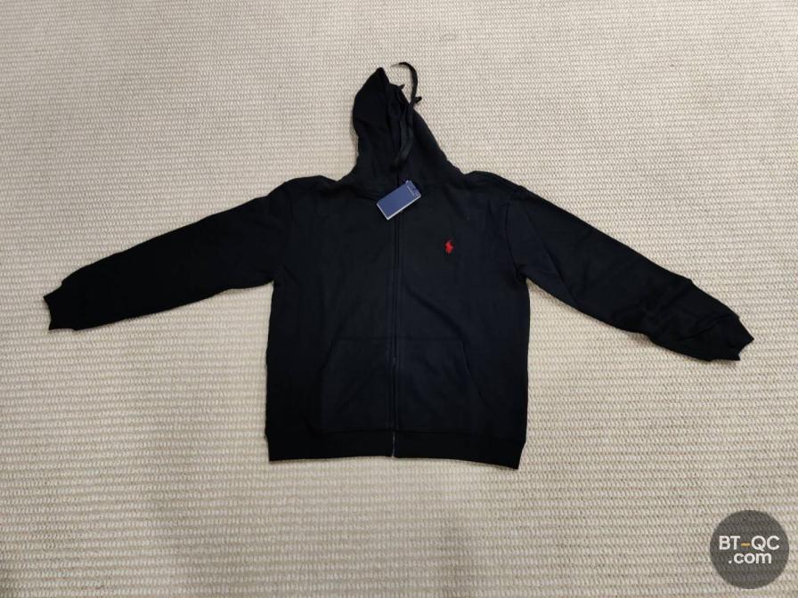 Ralph Lauren Black Full Zip Hoodie QC