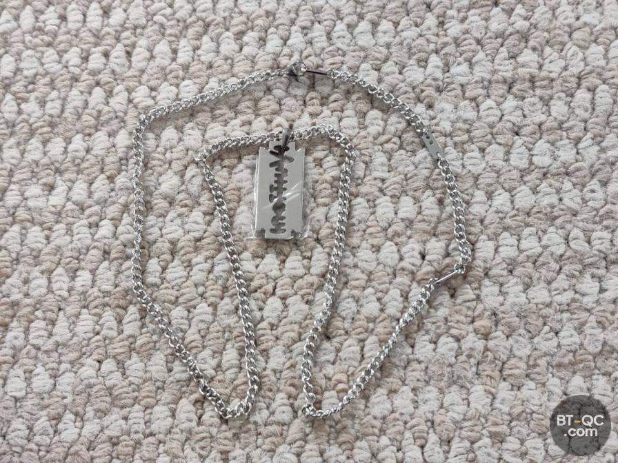 Louis Vuitton Razor Blade Necklace QC