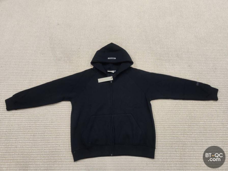 Essentials Black Zip Hoodie QC
