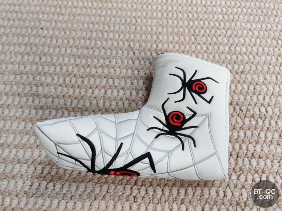 White Spider Web Putter Headcover QC