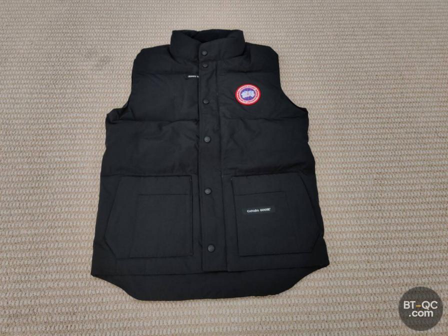 Canada Goose Black Puffer Vest QC