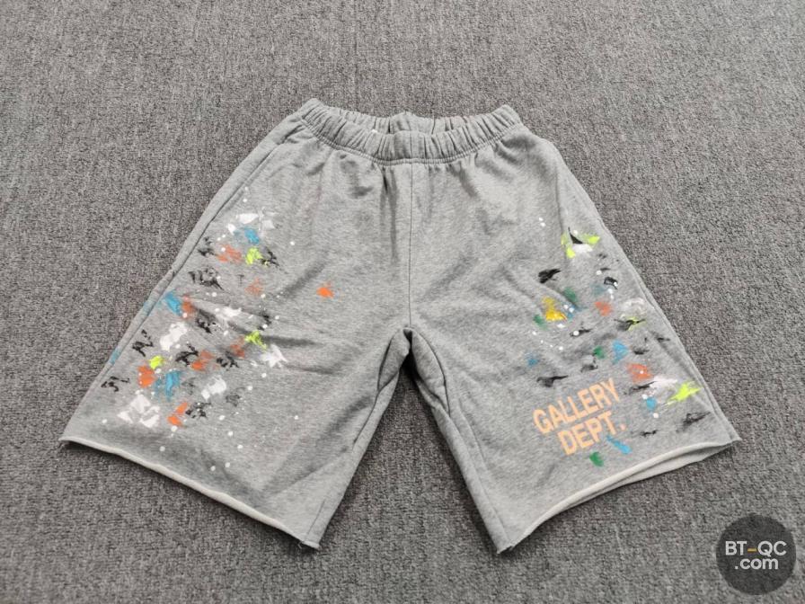 Gallery Dept Grey Paint Splatter Shorts QC