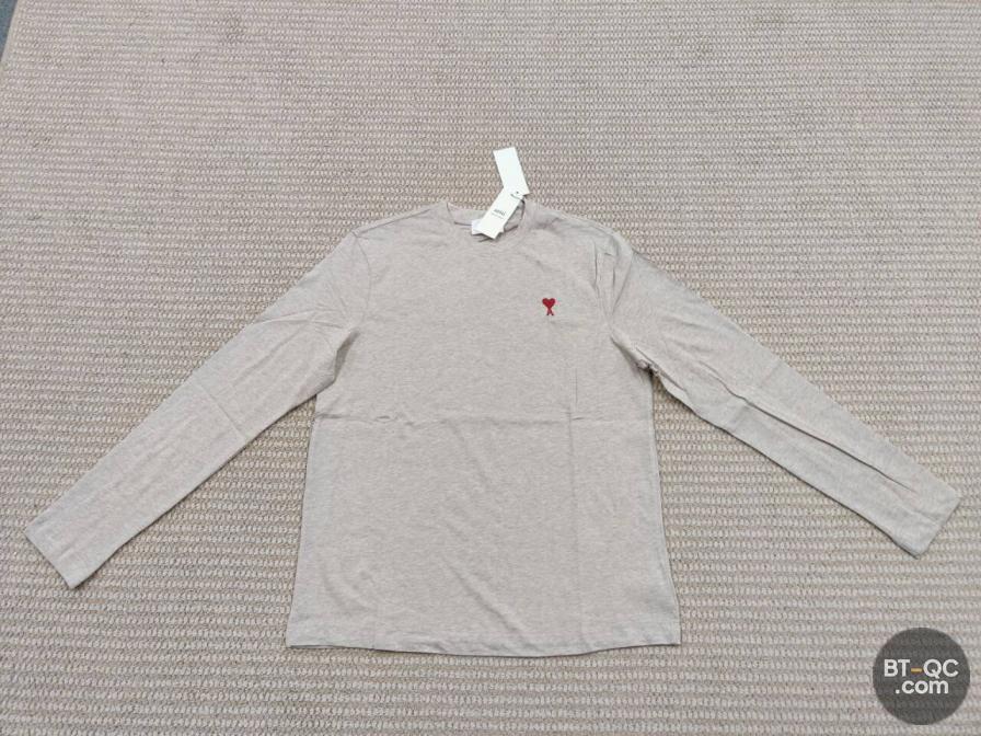 Ami Long Sleeve Shirt Beige QC