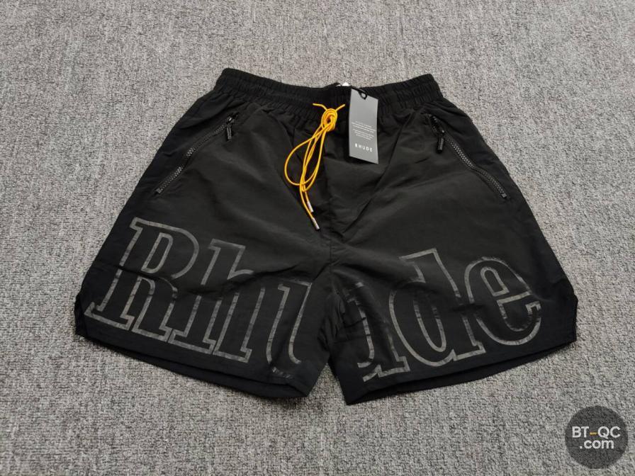 Rhude Logo Shorts Black QC