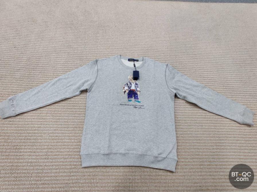 Ralph Lauren Polo Bear Crewneck Sweatshirt Grey QC