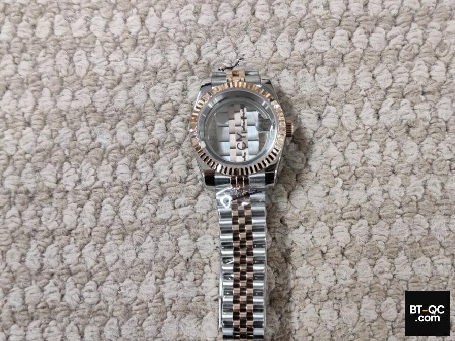 Dogtooth Bezel, Rose Gold Case and Strap, Sapphire Glass, Suitable for Nh35/36 Movement QC