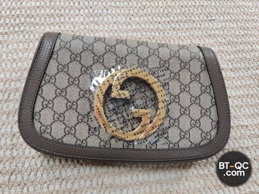 Gucci Ophidia GG Small Shoulder Bag Beige Ebony QC
