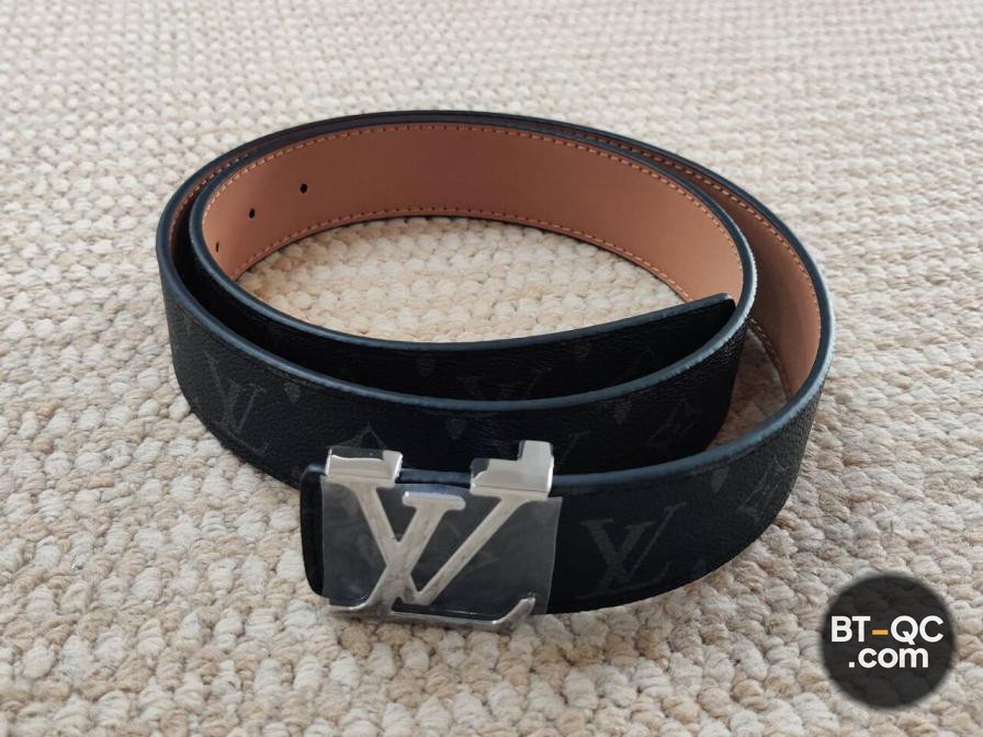 Louis Vuitton Monogram Belt Black QC