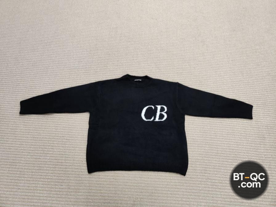 Cole Buxton Black Sweater with CB Logo QC