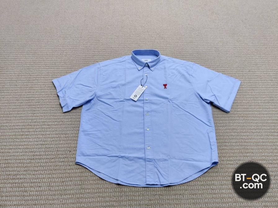 AMI Short Sleeve Shirt Light Blue QC