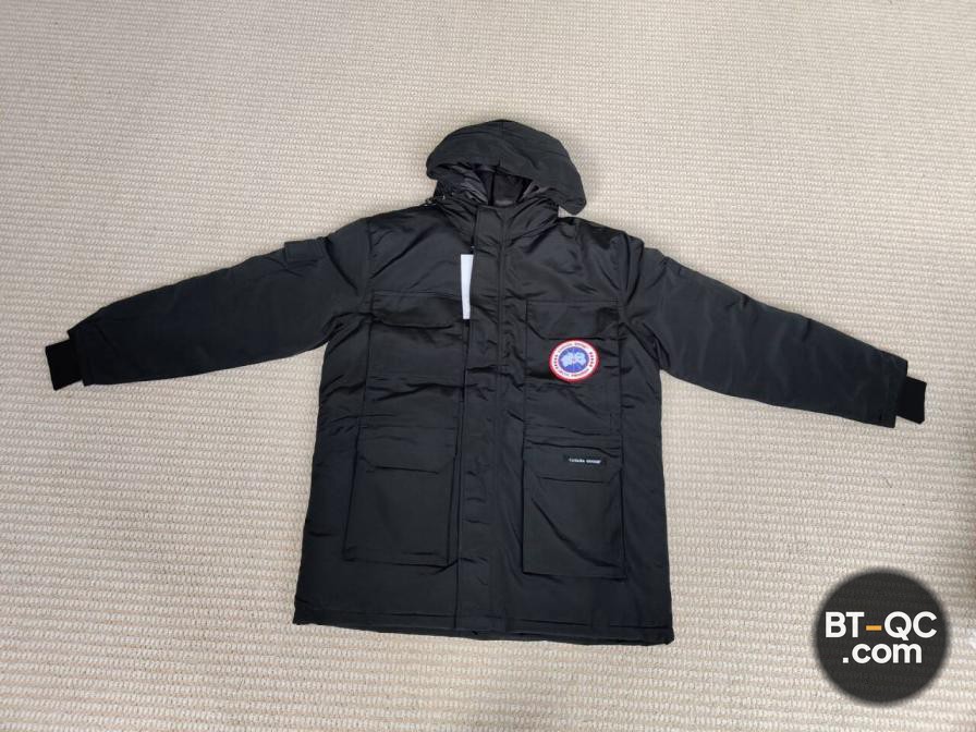 Canada Goose Expedition Black Parka Jacket QC