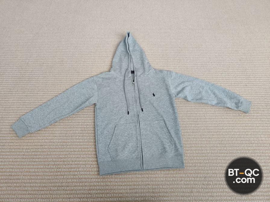 Ralph Lauren Zip Hoodie Grey QC