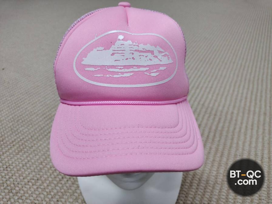 Corteiz Pink Trucker Cap QC