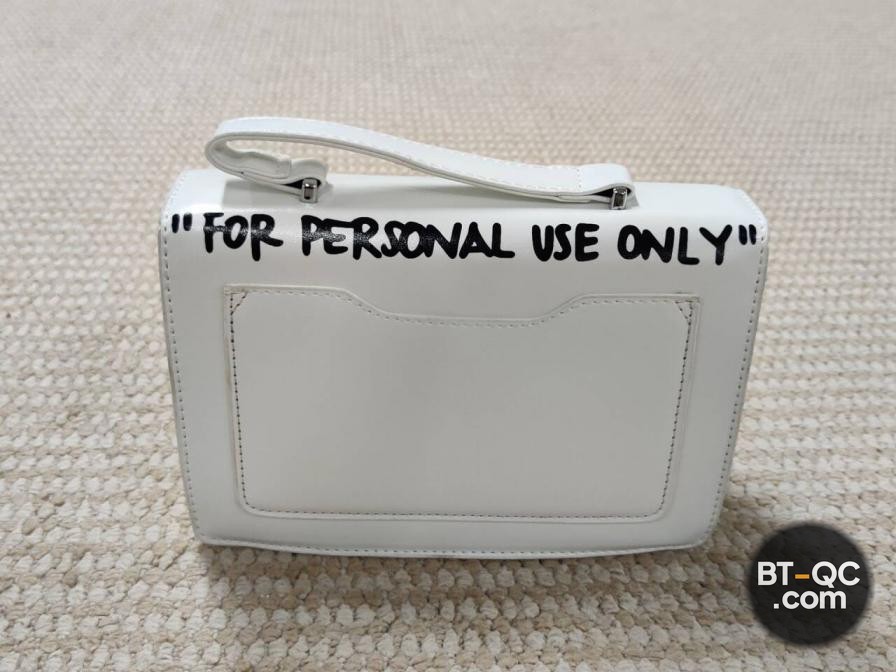 Off-White White Leather Handbag — foto QC 3
