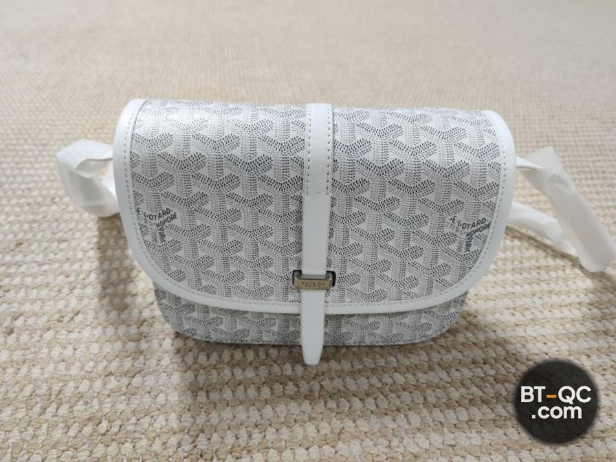 Goyard White Shoulder Bag QC