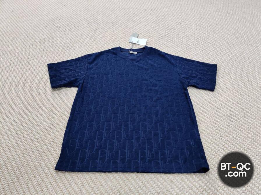 Dior Navy All-Over Logo T-Shirt QC