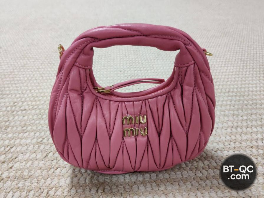 Miu Miu Matelassé Mini Bag Pink QC