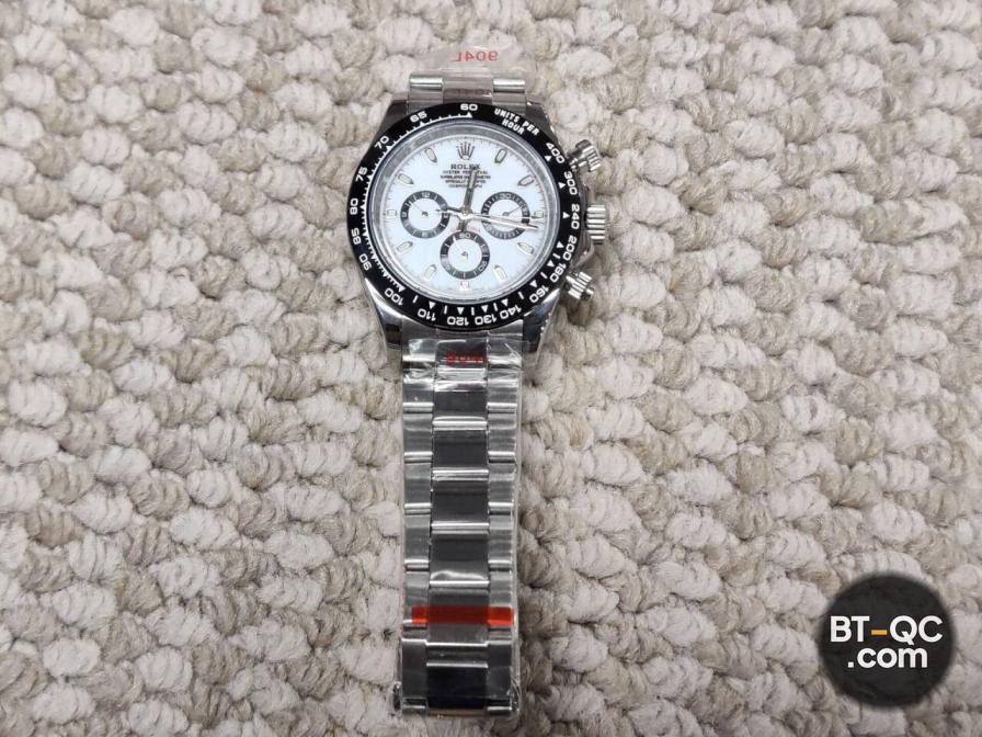 Rolex Daytona White Dial Stainless Steel Watch QC